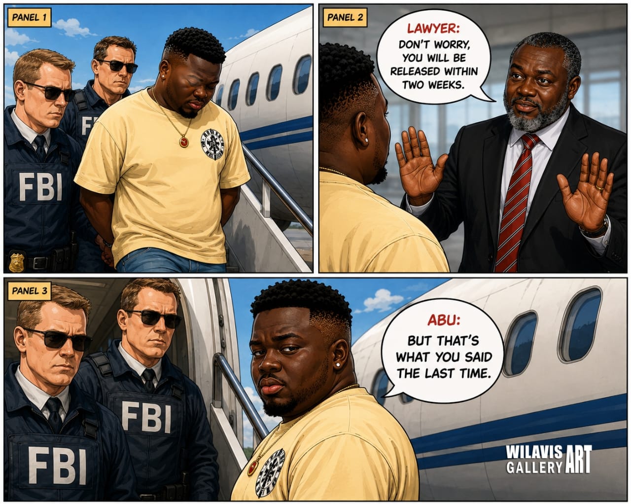 Abutrica arrest comic by Wilavis