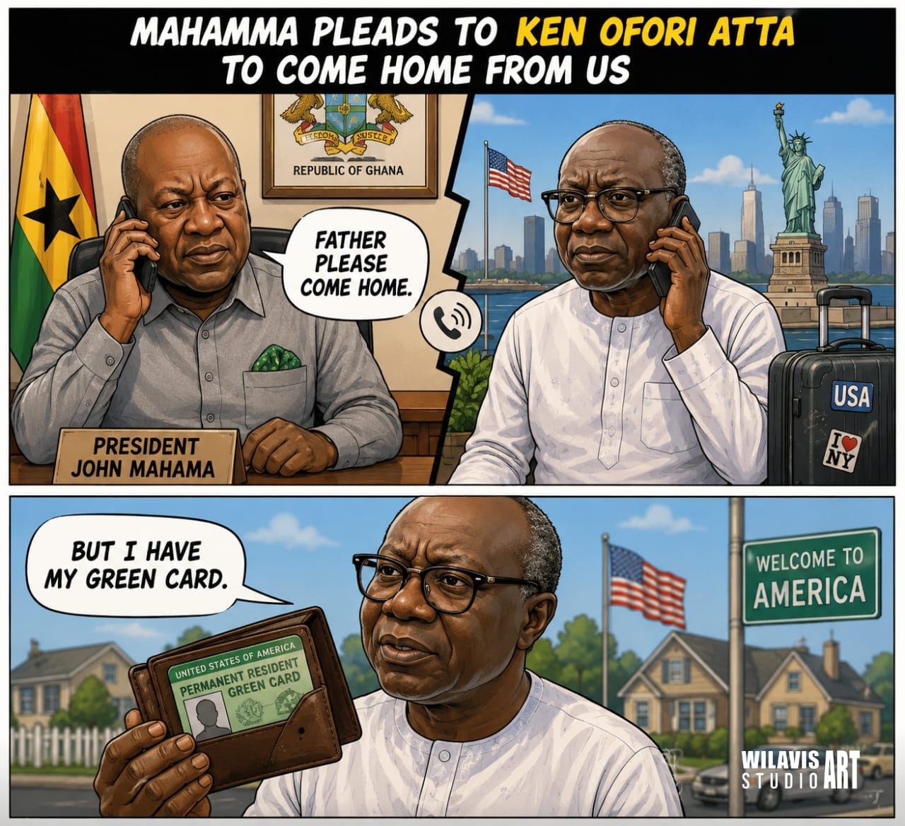 President pleads for Ken Ofi Atta to come back